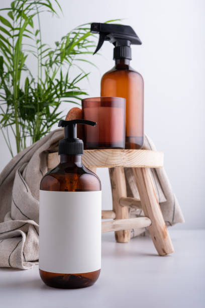 istock Eco-friendly brown dispenser with shower gel or soap 1479746894