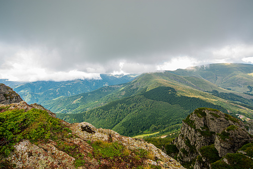 Babin zub - Stara planina, Serbia. Old Mountain, Babin zub is a peak in the Stara Planina Mountain massif in the south-eastern Serbia.