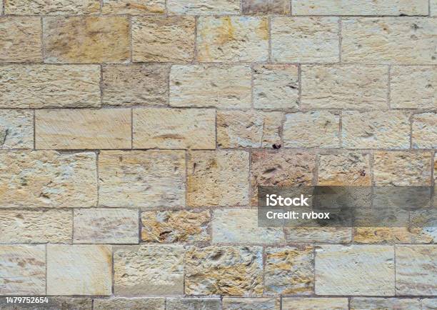 Rectangular Stone Background Ancient Wall Stone Background From Large Rectangular Blocks Stock Photo ...