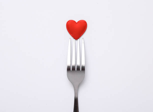 istock Fork with a heart on a white background. Valentine's Day 1479755118