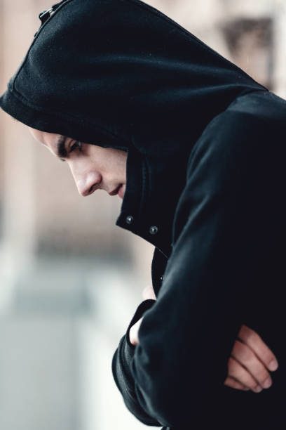 istock Depressed social outcast alone in the city 1479755945