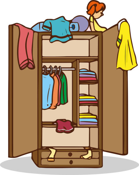 10+ Messy Clothing Rack Stock Illustrations, Royalty-Free Vector ...