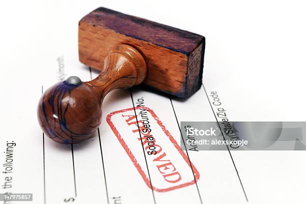 Stamp Approved Stock Photo - Download Image Now - Agreement, Application Form, Business