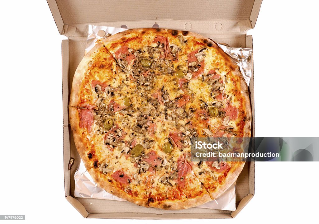 Entrega de Pizza - Royalty-free Aberto Foto de stock