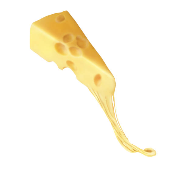 istock A piece of melted cheese on a white background 1479763255