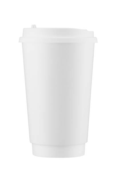 istock White disposable coffee cup isolated on white background with clipping path. Real photo. Paper. 1479764417