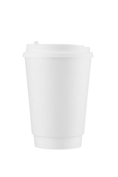 istock White disposable coffee cup isolated on white background with clipping path. Real photo. Paper. 1479764419