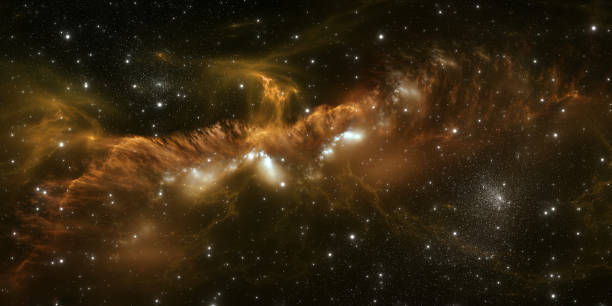 istock Space background with glowing nebula and stars 1479771843