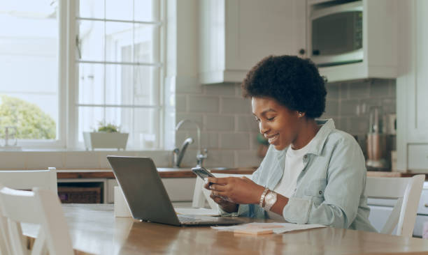 istock Smartphone, typing and happy woman social networking online 1479777861