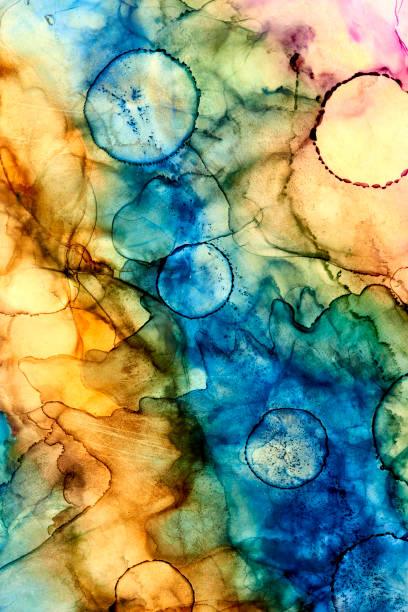 istock Alcohol illustration abstract art. Alcohol ink painting. 1479781728