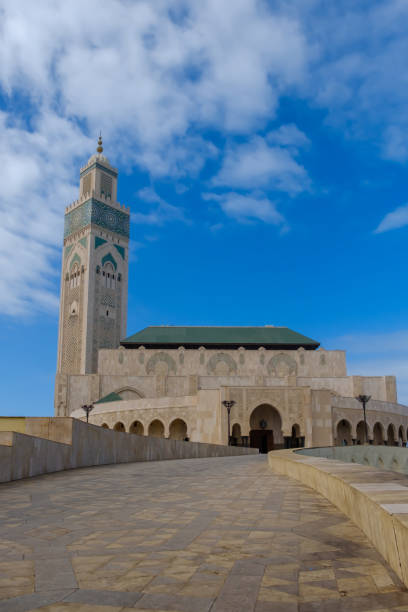 moschea hassan ii - moschea hassan ii foto e immagini stock