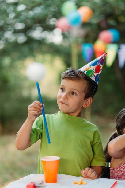 istock Boy celebrate birthday in the yard 1479789679