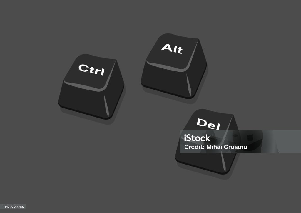 Computer Keyboard Buttons Clipart Vector Stock Illustration - Download ...
