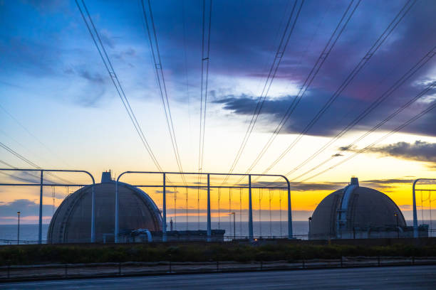 サン onofre 原子力発電所 - nuclear power station california nuclear energy power station ストックフォトと画像