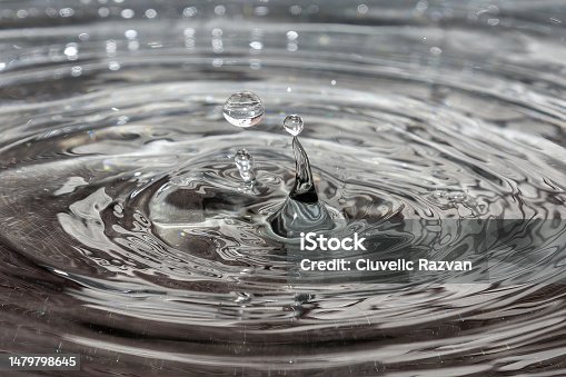 istock Drops of water falling into a tray 1479798645