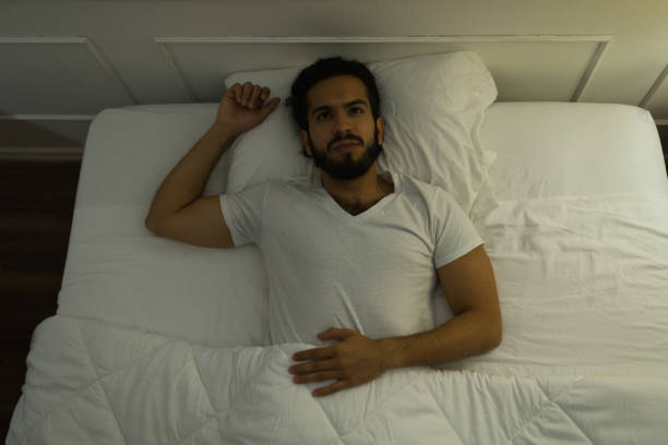 istock Top view of a latin man suffering from insomnia 1479808485