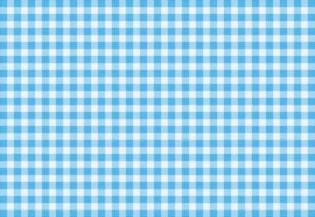 Vector illustration of Vector Blue Plaid Fabric background textured