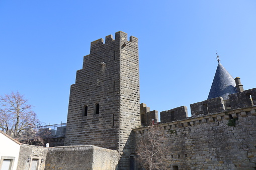 Old keep, city of Carcassonne, Aude department, France