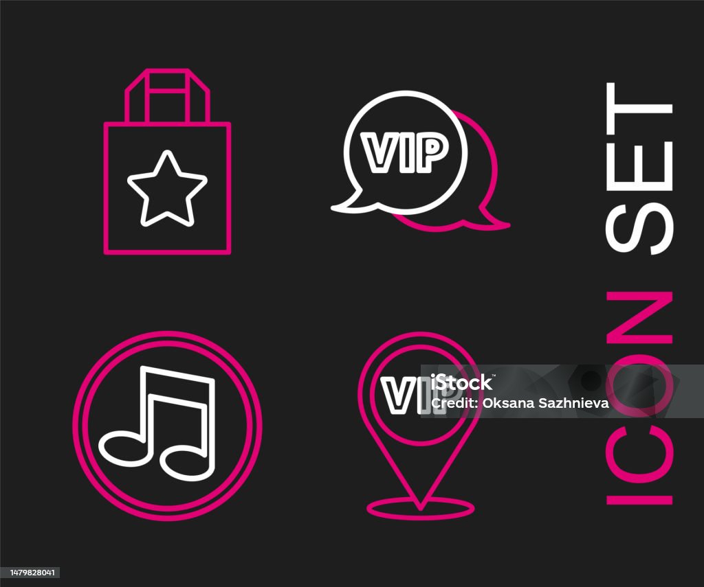 라인 위치 Vip 음악 노트 톤 말풍선 및 종이 쇼핑백 아이콘을 설정합니다 벡터 고급에 대한 스톡 벡터 아트 및 기타 이미지 ... 라인 위치 Vip 음악 노트 톤 말풍선 및 종이 쇼핑백 아이콘을 설정합니다 벡터 고급에 대한 스톡 벡터 아트 및 기타 이미지 ...