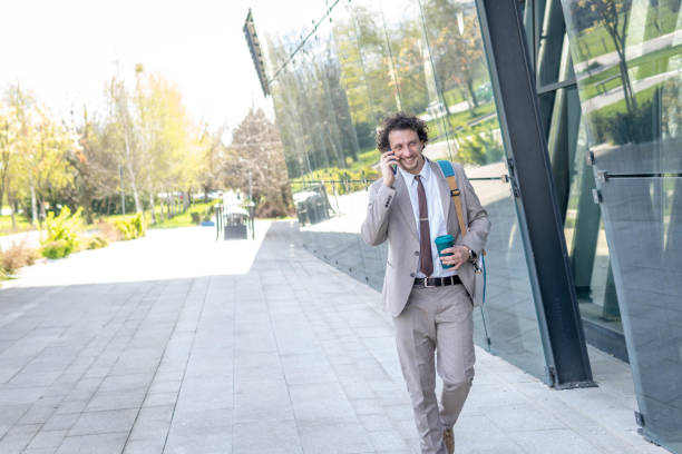 istock Handsome businessman on his way for work 1479828500