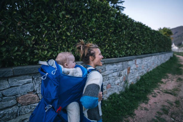 istock Mother and infant explore rural area together 1479829037