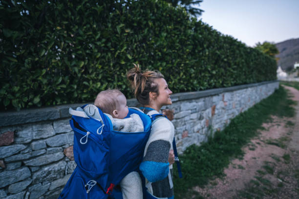 istock Mother and infant explore rural area together 1479829715