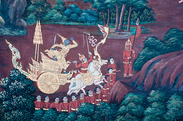istock Thai Mural Painting on the wall, Wat Phra Kaew 147983631
