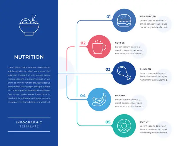 Vector illustration of Nutrition Infographic Design