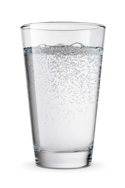 istock Glass of sparkling water isolated white. 1479841188