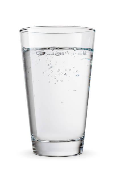 istock Glass of clean spring water isolated on white. 1479841219
