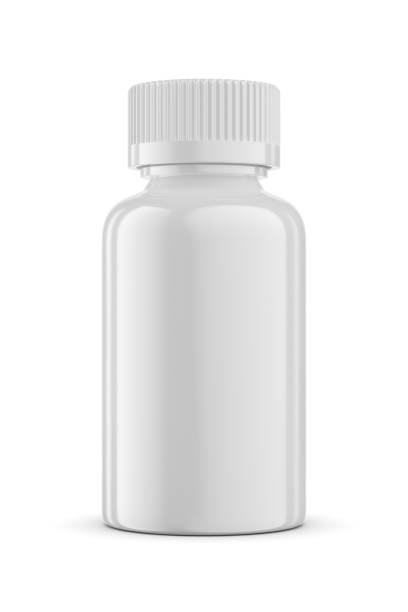 istock Medical jar mockup template isolated on white. 3D rendering. 1479841240