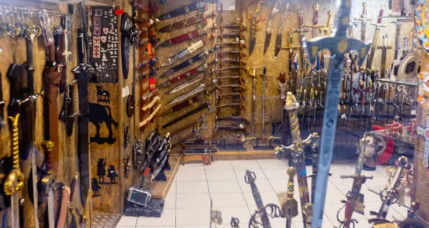 Photo of Showcases of Toledo souvenir shop