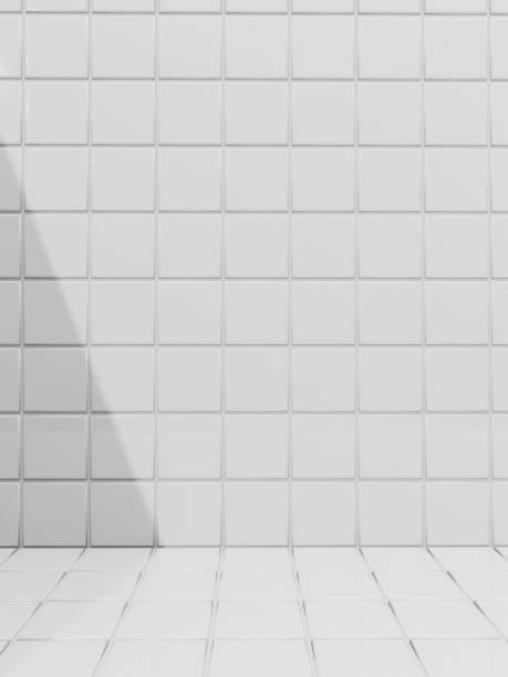 istock 3D Rendering Bathroom or Kitchen Pastel Tiles under Sunlight Background for Toiletries or Kitchenware Product Display 1479855724