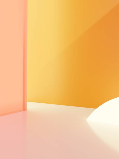 istock 3D Rendering Minimal Studio Shot Pastel or Vibrant Color Transparent Acrylic Board with Back Light Product Display Background for Fashion, Cosmetics and Trendy Products. 1479855808