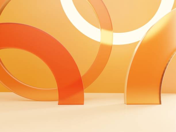 istock 3D Rendering Minimal Studio Shot Pastel or Vibrant Color Transparent Acrylic Board with Back Light Product Display Background for Fashion, Cosmetics and Trendy Products. 1479855892