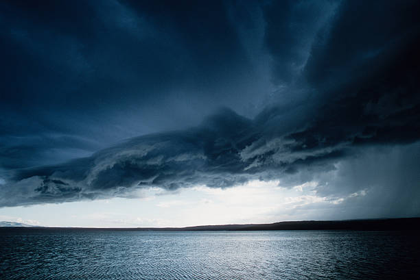 istock Storm Front Moves Across The Lake 147986236