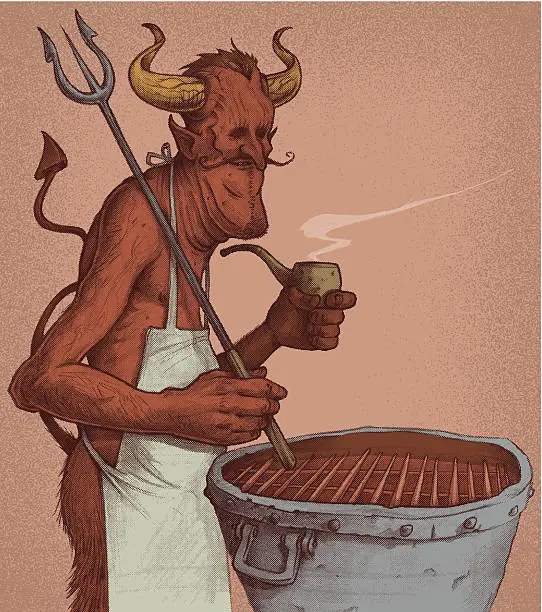 Vector illustration of The Devils Cookout
