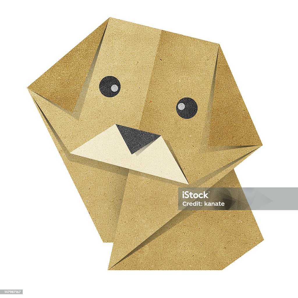 Origami Hund recyceltem Papercraft - Lizenzfrei Hund Stock-Illustration