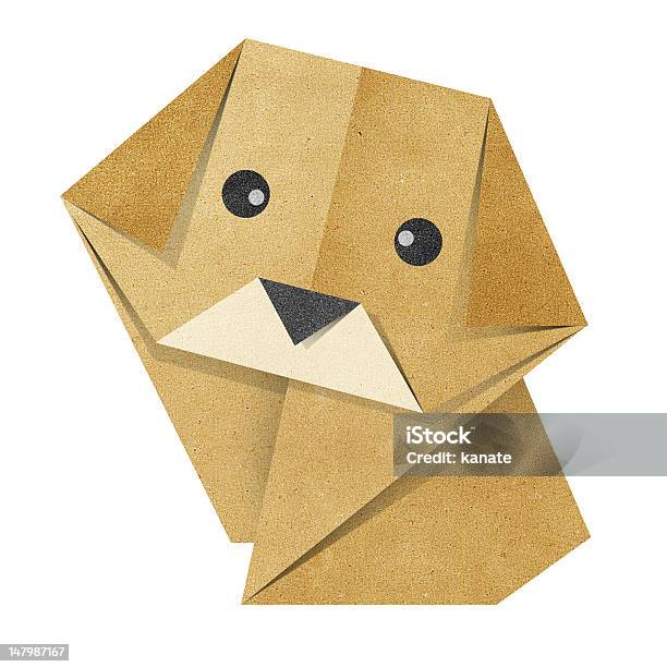 Origami Hund Recyceltem Papercraft Stock Vektor Art und mehr Bilder von Hund - Hund, Origami, Abstrakt