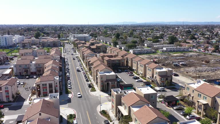 Aerial Downtown Watts California