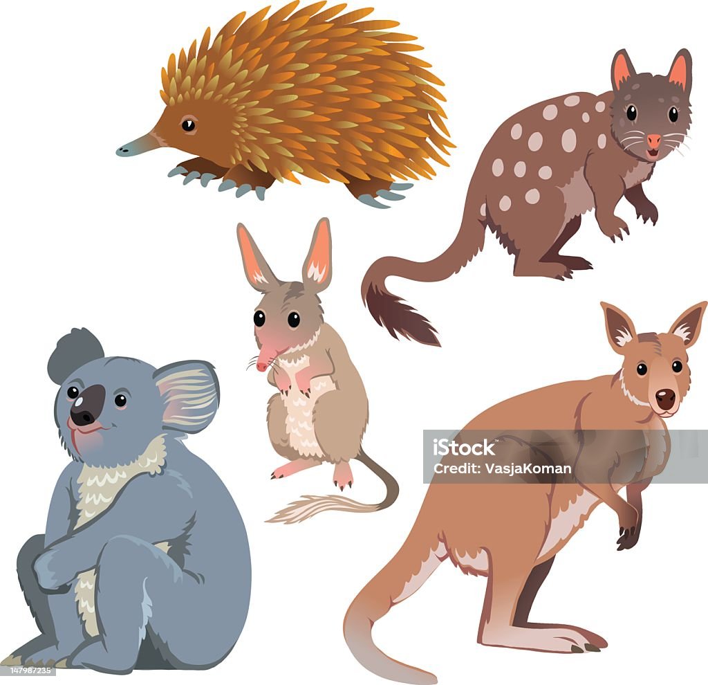 オーストラリア動物 - オーストラリアのロイヤリティフリーベクトルアート