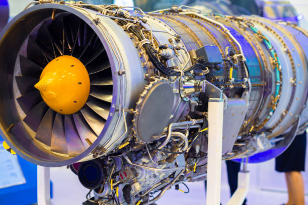 istock Turbofan engine with afterburner. Aircraft engine 1479885211