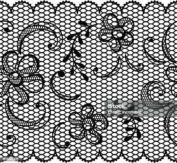 Old Lace Background Ornamental Flowers Vector Texture Stock Illustration - Download Image Now