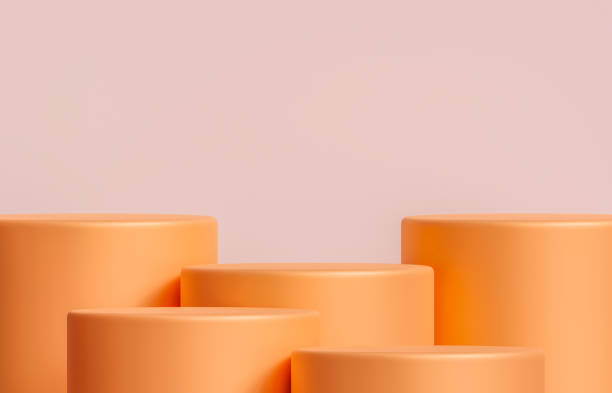 istock 3d luxury pastel orange podium 1479890885
