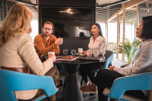 istock Multiracial Board Discussing Ideas In A Meeting At The Office 1479892939