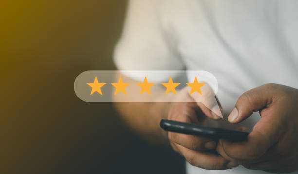 istock Consumers rate their satisfaction 5 stars. Concepts for services and products 1479896938