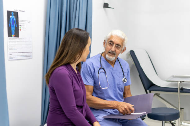 istock A mature aged female patient has her yearly physical check up 1479907396