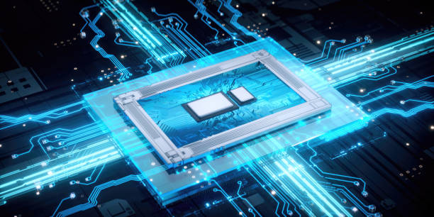 istock 3D rendering of cyberpunk AI. Circuit board. Technology background. Central Computer Processors CPU and GPU concept. Motherboard digital chip. Tech science background. 1479910784