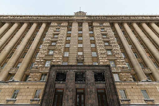 House of Soviets at Moscow Square in Saint Petersburg, Russia.