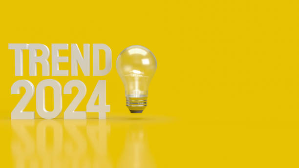 istock The text trend 2024 and  light bulb on yellow background  3d rendering 1479912036